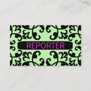 Reporter Damask Carte de visite