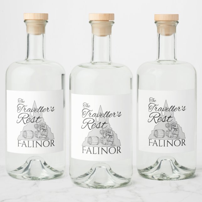Repos de voyageur - Liquor Bottle Étiquettes (Bouteilles)