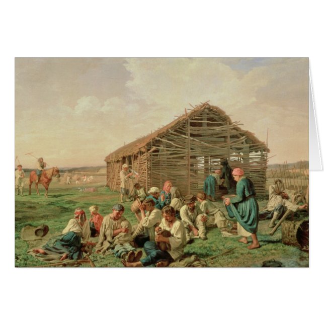 Repos pendant la fenaison, 1861 (Devant horizontal)