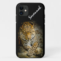 Repose personnalisée Leopard iPhone 5 ou 5S Coque