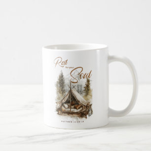 Repose-toi sur ton âme Christian Boho Coffee Mug