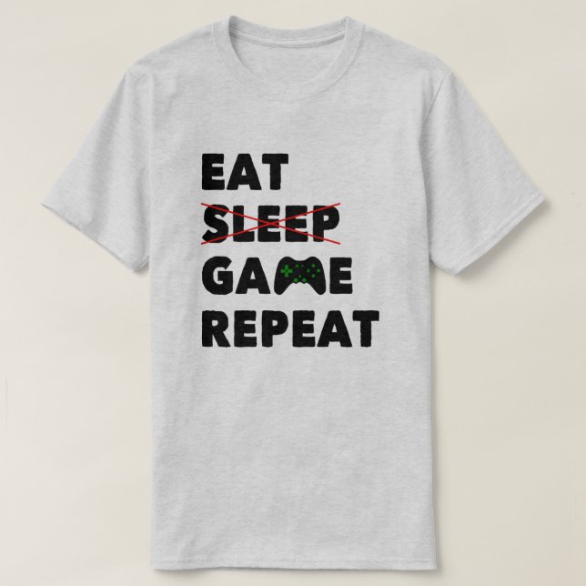 Reprendre le jeu du sommeil | T-shirt de jeu amusa (Design devant)