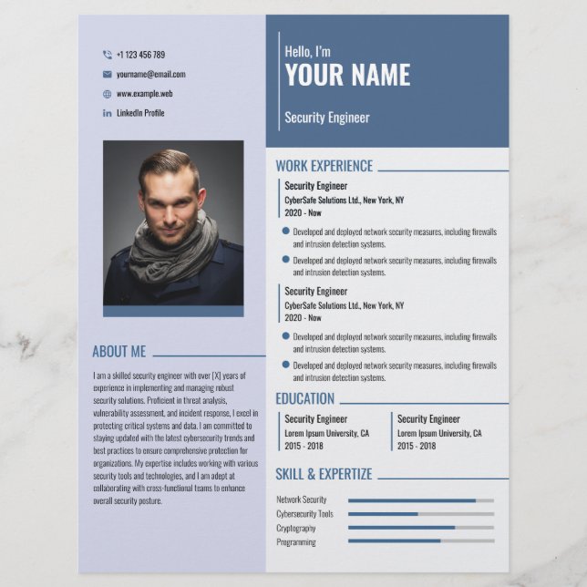 Reprendre le Modèle CV (Dos)