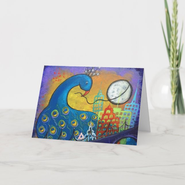 Reprendre le paon de nuit dans la carte de la vill (Devant)