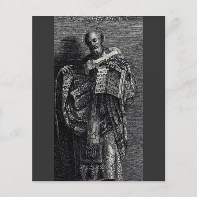 Représentation graphique de Saint Athanase d'Alexa (Devant)