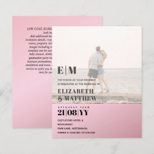 Représentation photo moderne Texte BUDGET Mariage