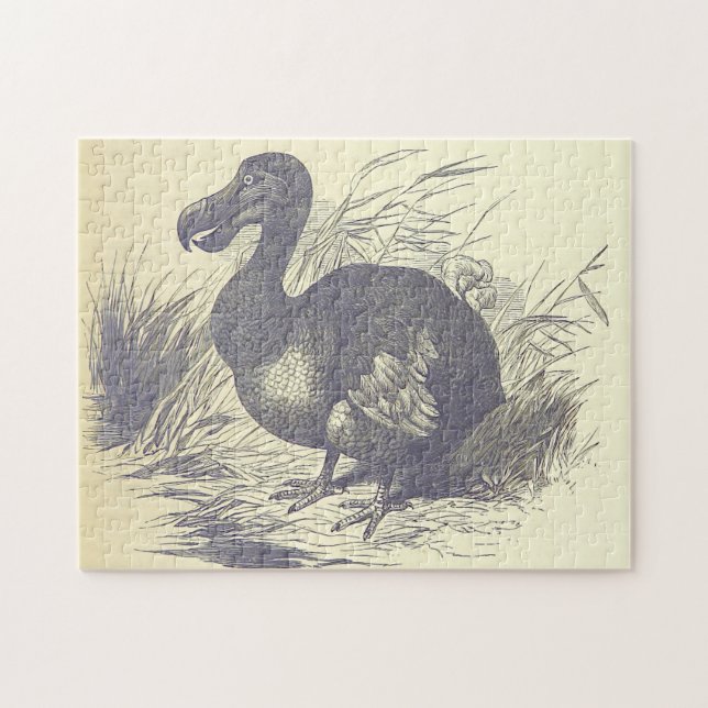 Représentation vintage d'un Puzzle Dodo Bird (Horizontal)