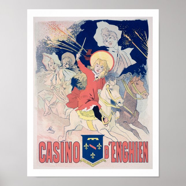 Reproduction d'une affiche annonçant le 'Casino d (Devant)