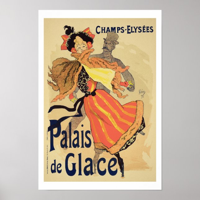 Reproduction d'une affiche annonçant le Palais d (Devant)