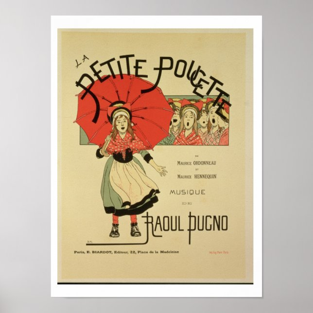 Reproduction d'une affiche faisant la publicité de (Devant)