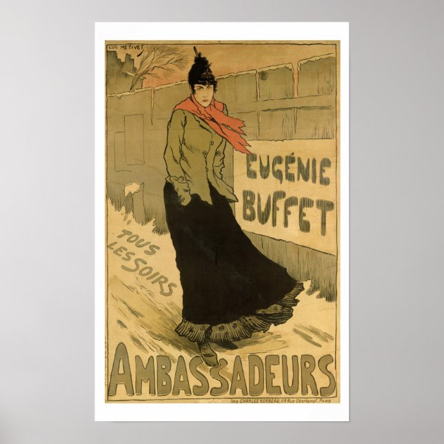 Reproduction d'une affiche publicitaire "Eugenie B (Devant)