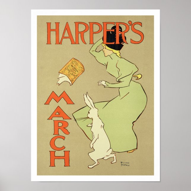 Reproduction d'une affiche publicitaire "Harper's  (Devant)