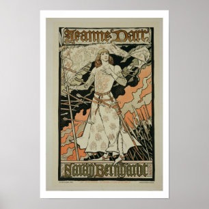 Reproduction d'une affiche publicitaire "Jeanne d'