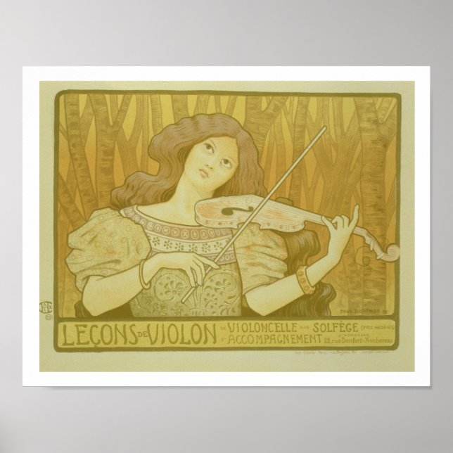 Reproduction d'une affiche publicitaire "Leçon de  (Devant)