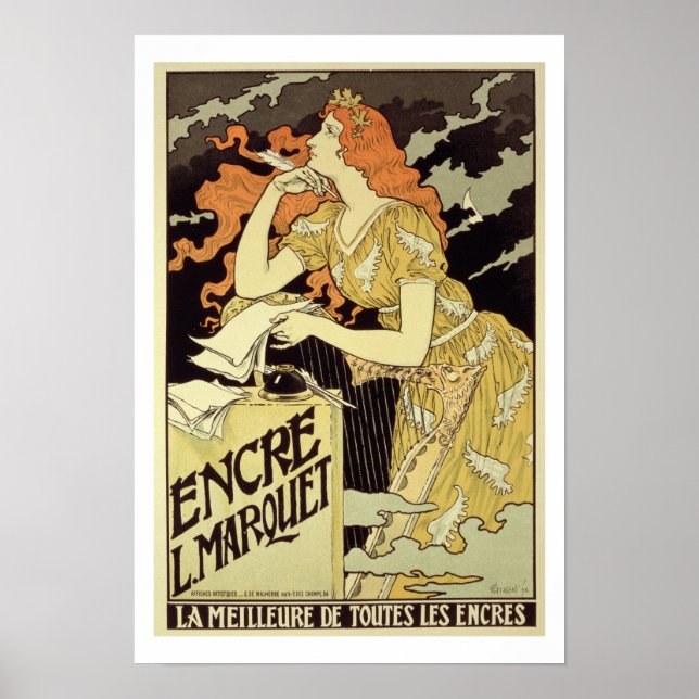 Reproduction d'une affiche publicitaire "Marquet I (Devant)