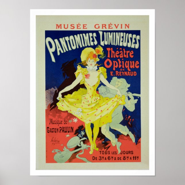 Reproduction d'une affiche publicitaire 'Pantomime (Devant)