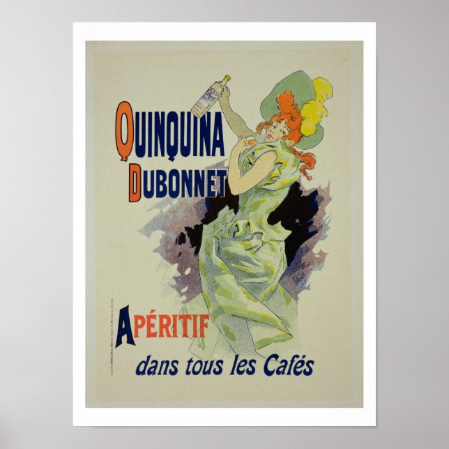 Reproduction d'une affiche publicitaire 'Quinquina (Devant)