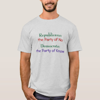Républicain contre le T-shirt de Démocrate