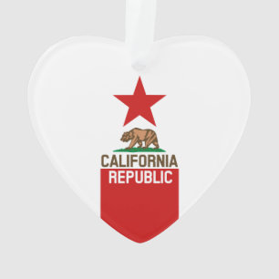 RÉPUBLIQUE DE CALIFORNIE Drapeau rouge Étoile ro
