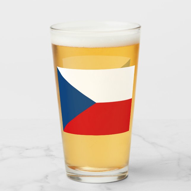RÉPUBLIQUE TCHÈQUE VERRE DE BIÈRE  (Devant (rempli))
