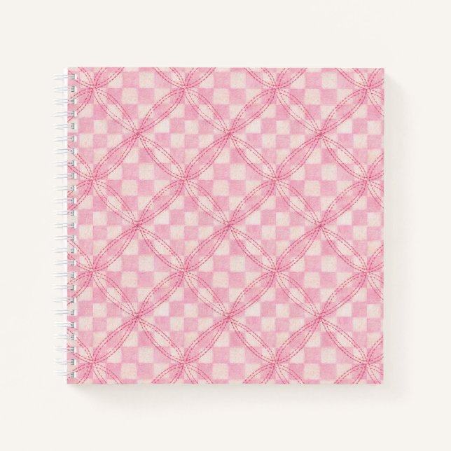 REQUAIS DE CONTRÔLE ROSE 8,5x8,5 Carnet en spirale (Devant)