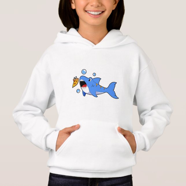 Requin avec pizza comme appât (Devant)