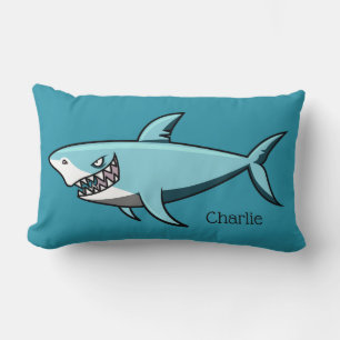 Requin cool nom personnalisé lancer des oreillers