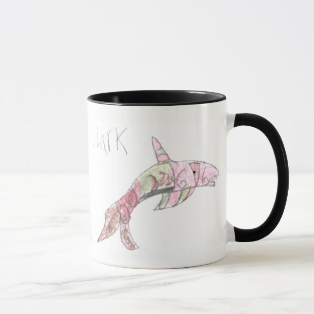 Requin de Sharky - tasse combinée d'art de requin (Droite)