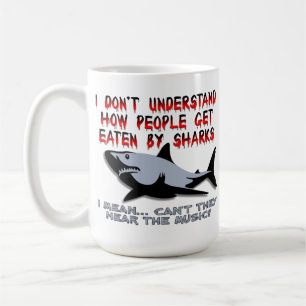 Requins - Écoutez la musique Mug drôle