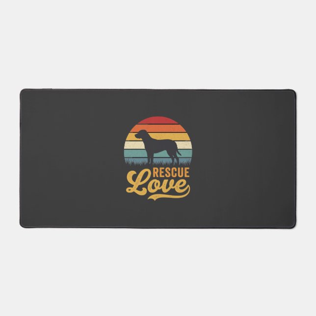Rescue Love Retro Dog Sunset_1 (Recto)