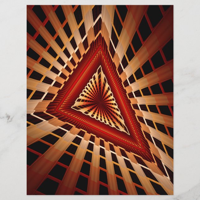 Réseau Fantastique Moderne de Fractales 3D Design  (Devant)