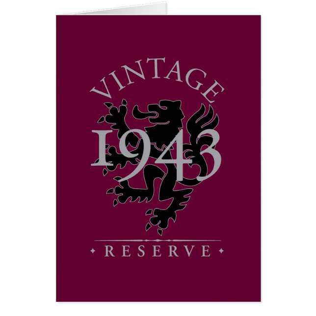 Réservation vintage 1943 (Devant)