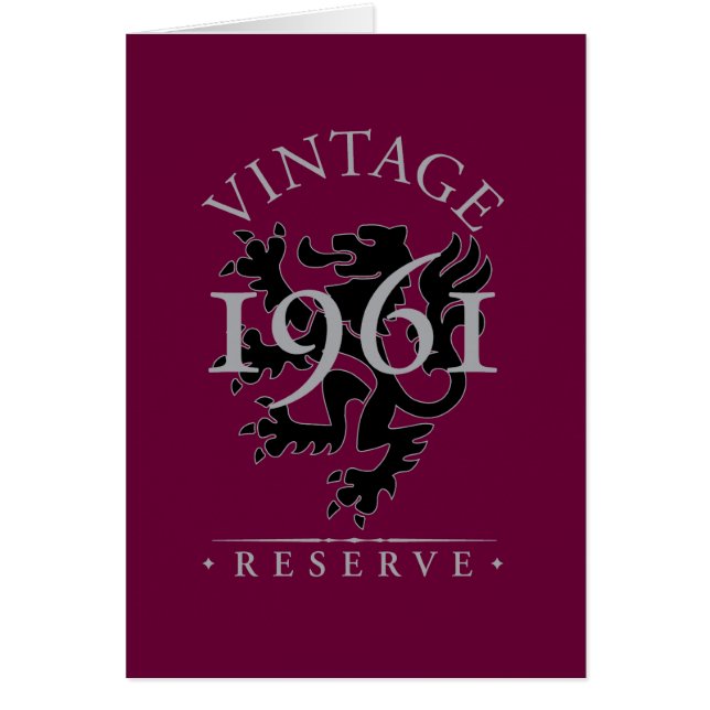 Réservation vintage 1961 (Devant)