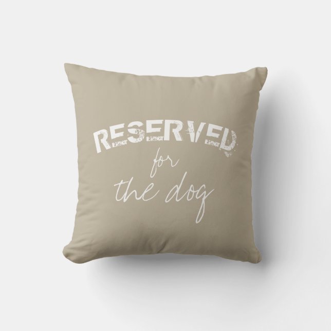 réservé à la citation chien coussin beige et blanc (Recto)