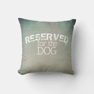 réservé à la citation chien coussin ombre design