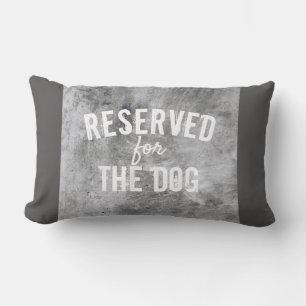 réservé pour la citation de chien coussin en gris