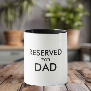 Réservé pour Papa Mug Fête des pères personnalis