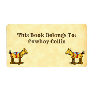 Réserver Appartient Au Étiquette Cheval Jouet Vint