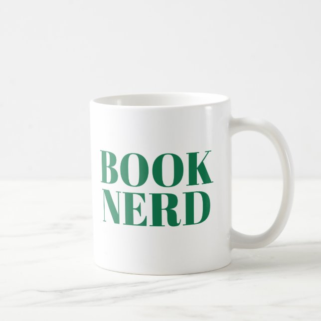 Réserver Nerd mignonne Moderne Livre Amateurs Mug (Droite)