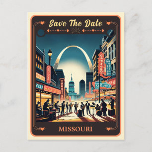 Réservez la date   Carte postale d'invitation Miss