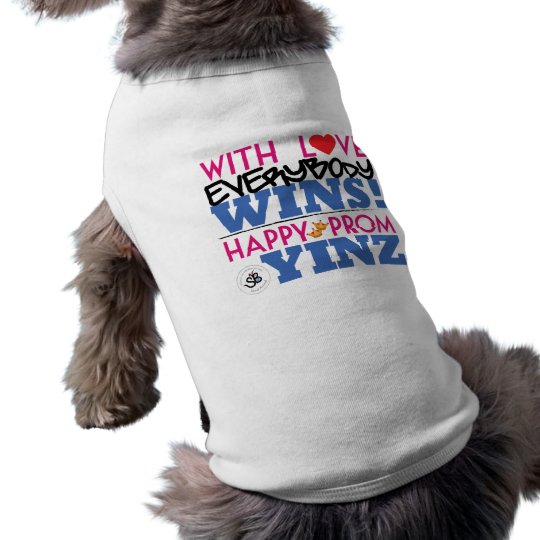 Réservoir rose heureux d'animal familier de t-shirt