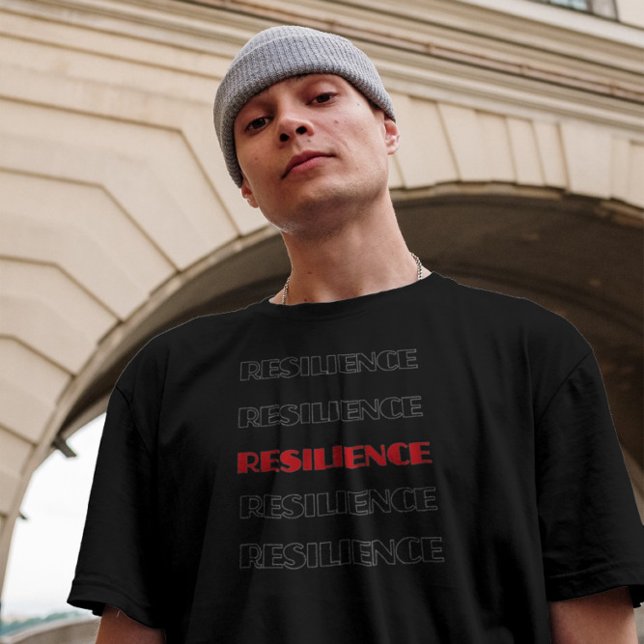 RESILIENCE mot répété conception de t-shirt (Créateur téléchargé)