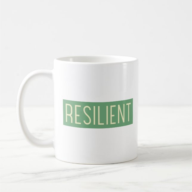 RESILIENT Classic Mug – Strength in Every Sip (Gauche)