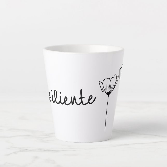 Resiliente Flores Latte Mug (Devant)