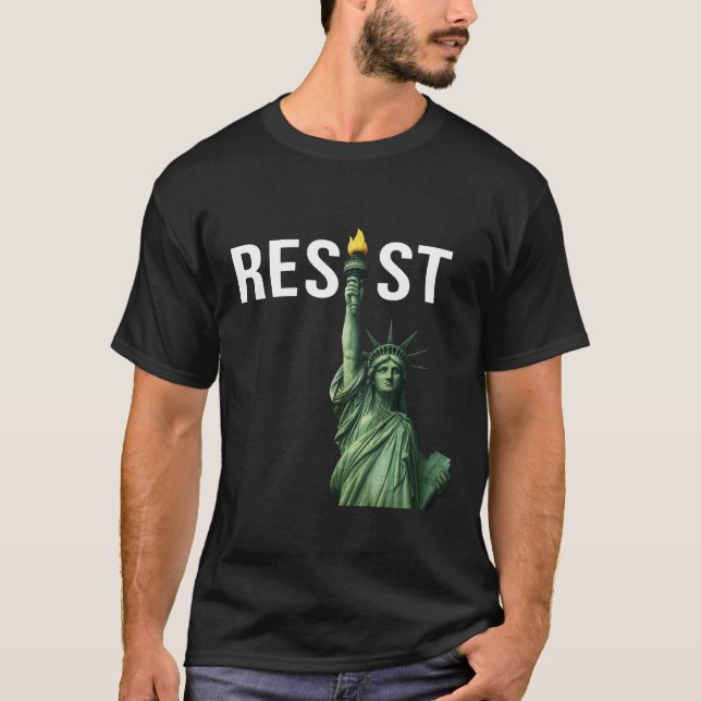 RESIST : T-shirt Statue de la Liberté (Devant)