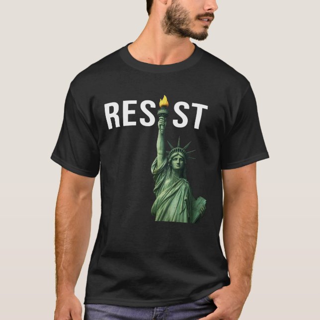 RESIST : T-Shirt Statue de la Liberté (Devant)