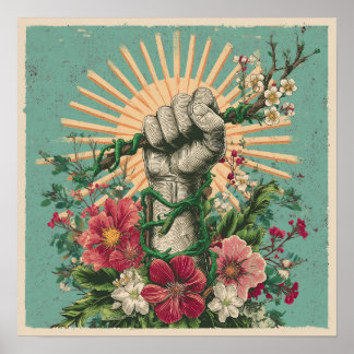 Résistance aux racines - Affiche de protestation S