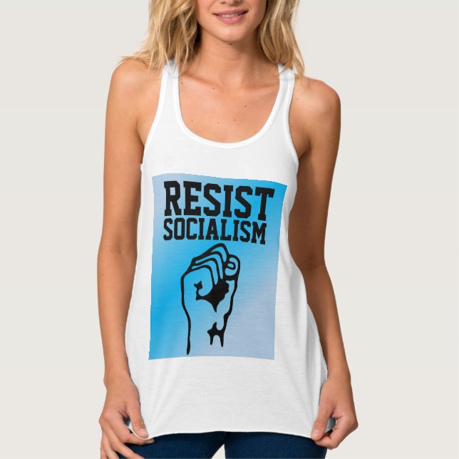 RÉSISTE AU SOCIALISME, T-SHIRTS ANTISOCIALISTES (Devant)