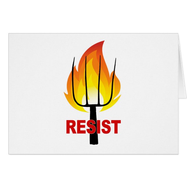 Résister à la flamme et à la fourche (Devant horizontal)