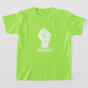 Résister avec le poing - en T-Shirt blanc